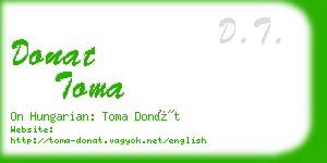 donat toma business card